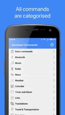 Commands for Google Assistant android App screenshot 2